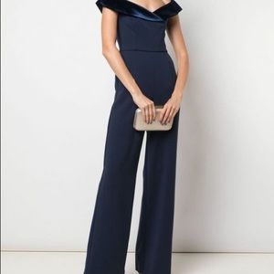 Brand NWT Black Halo Yoli Jumpsuit Navy Blue